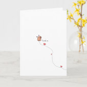 かわいいカピバラのユーモアバレンタインカード カード (黄色い花)