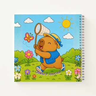 かわいいカピバラの名前入りスパイラルノート ノートブック
