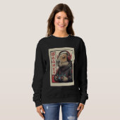 かわいいカピバラゲーマー ラーメン レトロ日本 スウェットシャツ (正面フル)