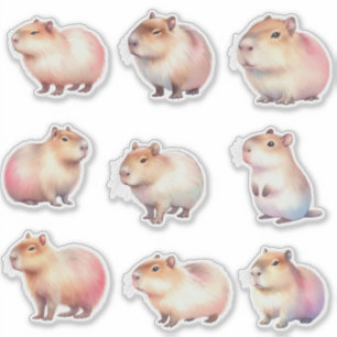 かわいいカピバラステッカーセット シール