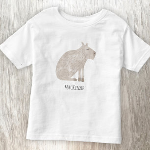 かわいいカピバラパーソナライズされた トドラーTシャツ
