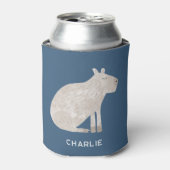 かわいいカピバラパーソナライズされた 缶クーラー (缶正面)