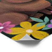 かわいいカピバラプリント。 ポスター (角)