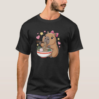 かわいいカピバララーメン かわいいカピ好き フード キッズ ギ Tシャツ
