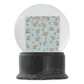 かわいいカピバラ模様 スノーグローブ (裏面)