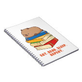 かわいいカピバラ螺旋写真ノート ノートブック (右側)