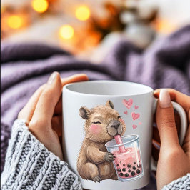 かわいいカピバラ ドリンク ボバ バブル ティー コーヒーマグカップ