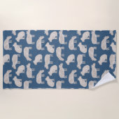 かわいいカピバラ ビーチタオル (正面)