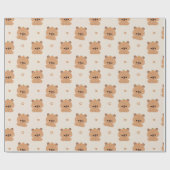 かわいいカピバラ ラッピングペーパー (フラット)