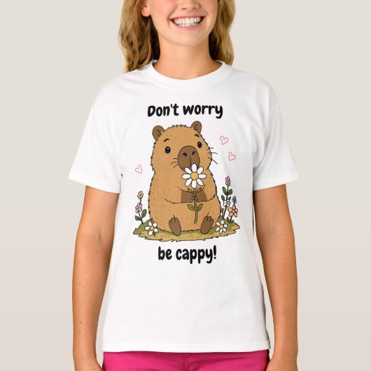 かわいいカピバラ Tシャツ (正面)