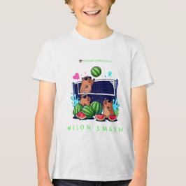 かわいいカピバラV メロン スマッシュ カピバラ サマー クラブ トライブレンドＴシャツ