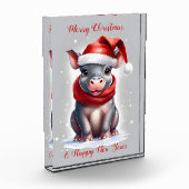 かわいいカピポタムスサンタハット新年 フォトブロック (左)