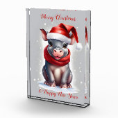 かわいいカピポタムスサンタハット新年 フォトブロック (右)