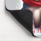 かわいいカピポタムスサンタハット新年 マウスパッド (コーナー)