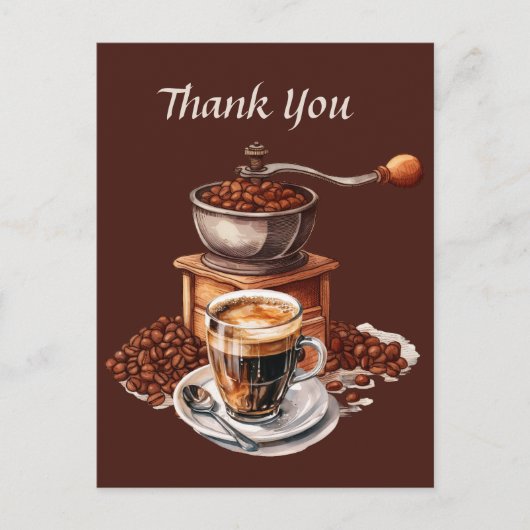 かわいいカフェのありがとうまたは出店者たち ポストカード (正面)