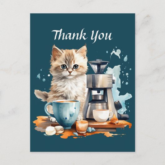 かわいいカフェのありがとうまたは出店者たち ポストカード (正面)