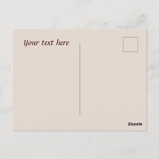 かわいいカフェのありがとう、または出店者 ポストカード (裏面)