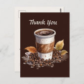 かわいいカフェの感謝メッセージまたは出店者たち ポストカード (正面/裏面)