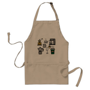 かわいいカフェツールのエプロン スタンダードエプロン