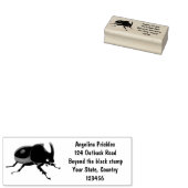 かわいいカブトムシのイラスト ラバースタンプ (押印)