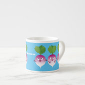 かわいいカブ野菜トリオ歌の漫画 エスプレッソカップ (正面右)