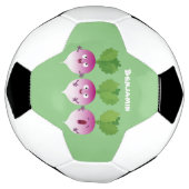 かわいいカブ野菜トリオ歌の漫画 サッカーボール (回転)