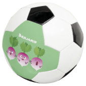 かわいいカブ野菜トリオ歌の漫画 サッカーボール (3/4)