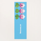 かわいいカブ野菜トリオ歌の漫画 ヨガマット (裏面)