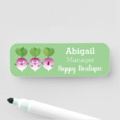 かわいいカブ野菜トリオ歌の漫画 名札 (インサイチュ)