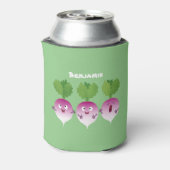 かわいいカブ野菜トリオ歌の漫画 缶クーラー (缶裏面)