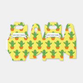 かわいいカボサボテン柄名前をカスタムする フェイバーボックス (折り畳みなし)