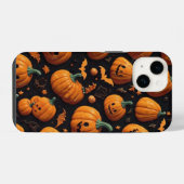 かわいいカボチャとキャンディ iPhoneケース (裏面横)