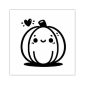 かわいいカボチャとハート ラバースタンプ (インプリント)