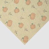 かわいいカボチャと秋の葉柄 薄葉紙 (詳細)