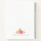 かわいいカボチャと紅葉の花束 ノートブック (裏面)