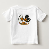 かわいいカボチャのオバケ ベビーTシャツ (裏面)