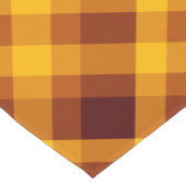 かわいいカボチャのオレンジ色の格子小さなテーブルランナー ショートテーブルランナー (コーナー)