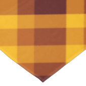 かわいいカボチャのオレンジ色の格子柄の大きなテーブルクロス テーブルクロス (アングル)