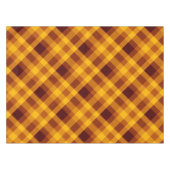 かわいいカボチャのオレンジ色の格子柄の小さなテーブルクロス テーブルクロス (正面(横))