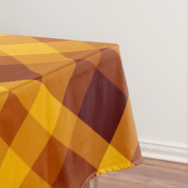 かわいいカボチャのオレンジ色の格子柄の小さなテーブルクロス テーブルクロス