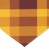 かわいいカボチャのオレンジ色の格子柄ミディアムテーブルクロス テーブルクロス (アングル)