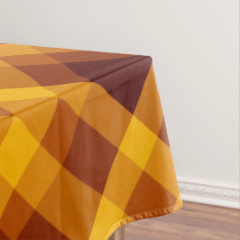 かわいいカボチャのオレンジ色の格子柄ミディアムテーブルクロス テーブルクロス