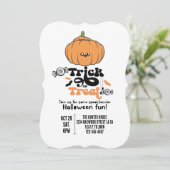 かわいいカボチャのカスタム招待状 招待状 (スタンド正面)
