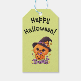 かわいいカボチャのキャラクター🎃🧡 ギフトタグ