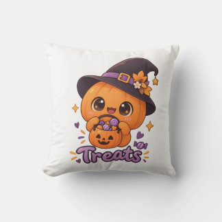 かわいいカボチャのキャラクター 🎃🧡 クッション
