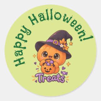 かわいいカボチャのキャラクター🎃🧡 ラウンドシール