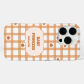 かわいいカボチャのギンガムベビープリンセス Case-Mate iPhoneケース (裏面 (横))