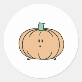 かわいいカボチャのシール ラウンドシール