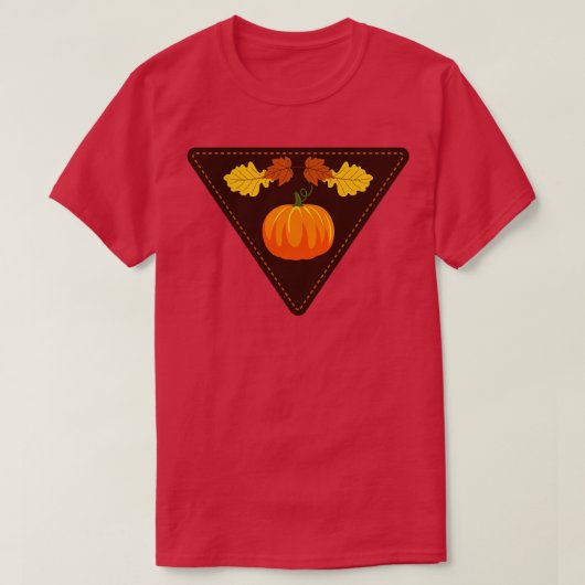かわいいカボチャのシール Tシャツ (デザイン正面)
