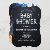 かわいいカボチャのジャックランタンハロウィーンベイビーシャワー 招待状 (正面/裏面)